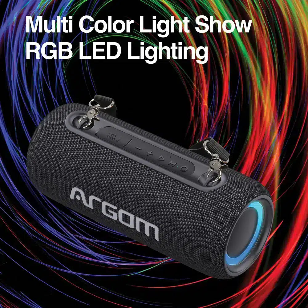 Parlante Altavoz Inalámbrico Bt Premium Radyon X37 Con Luces Led Argom Tech Costa Rica