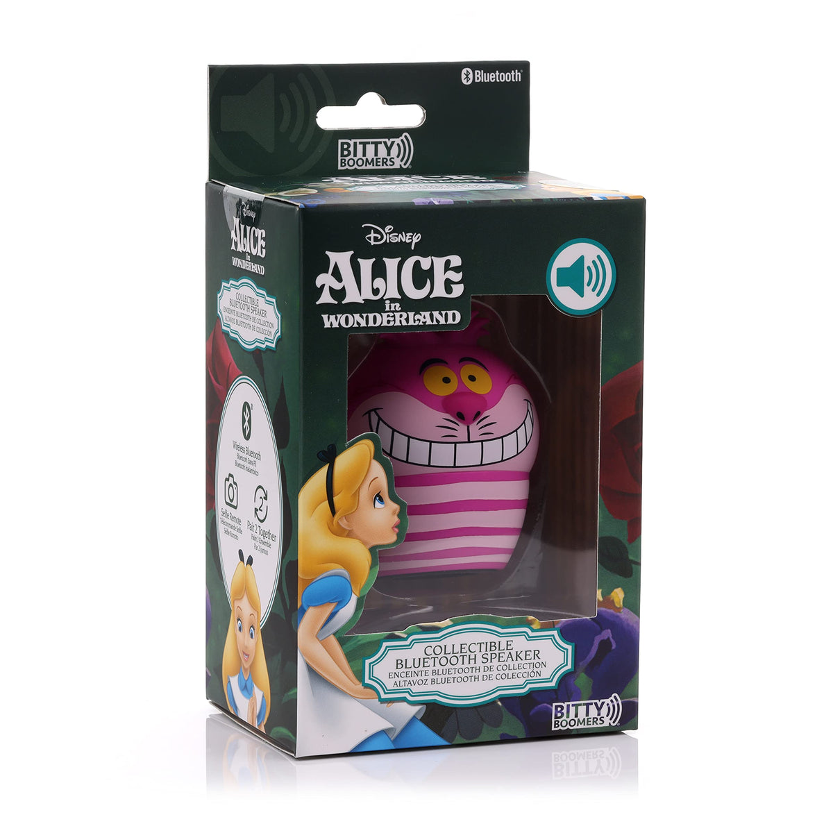 PARLANTE BLUETOOTH BITTY BOOMERS DISNEY CHESHIRE CAT ALICE IN WONDERLAND BITTYCHESH