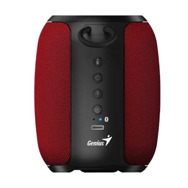 PARLANTE GENIUS SP-915BT 5W BLUETOOTH / USB-C 31730052403 - altavoz portátil rojo con controles frontales y puerto USB-C