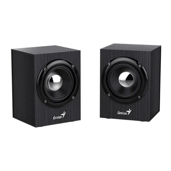 PARLANTE GENIUS SP-HF385BT 4W BLUETOOTH / 3.5MM 31730046400 - par de bocinas negras compactas con woofer
