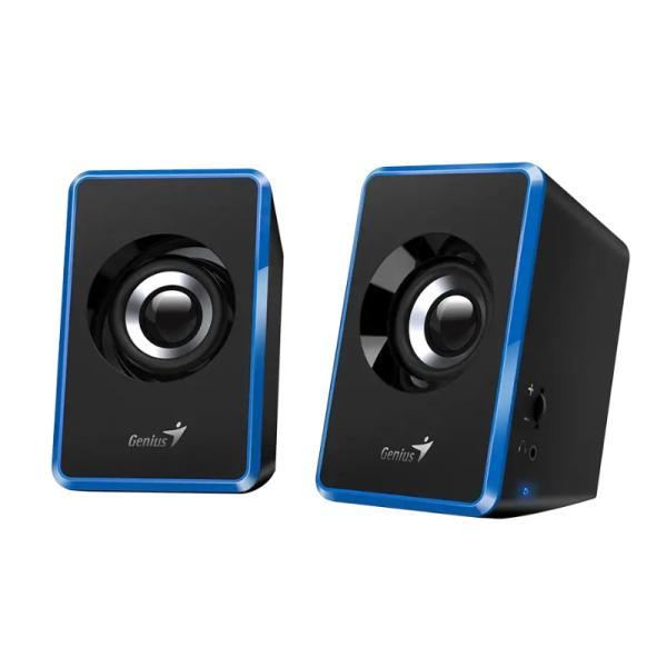 PARLANTE GENIUS SPU125 3W CABLEADO USB-A  / 3.5M 31730042402 compact black-blue USB powered computer speakers