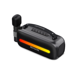 Parlante Portátil AIWA AWSS40BT Bluetooth 12W con Micrófono, Radio FM y Luces LED