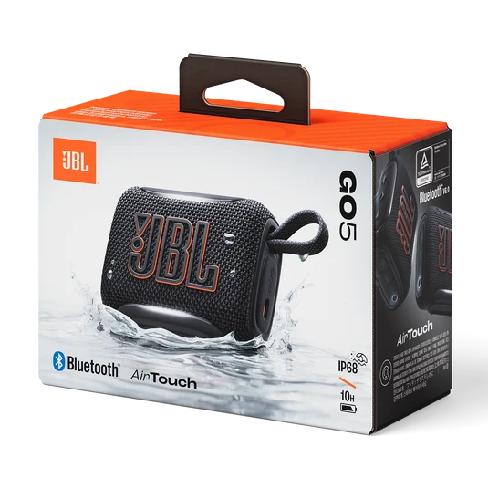 Parlante RGB JBL Go 5 4.8W Rms Bluetooth IP68 JBLGO5BLKAM Negro