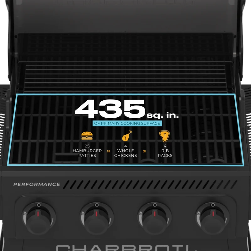 Parrilla Charbroil Gas Performance Flavormax. 4B (435)