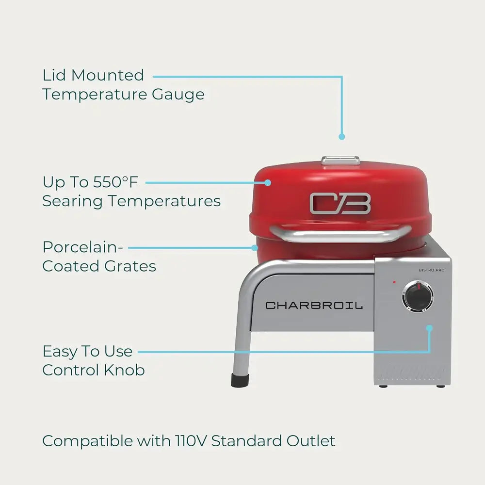 Parrilla Eléctrica Tablet Bistro PRO 180 Roja Productos De Cocina > Parrillas Costa Rica