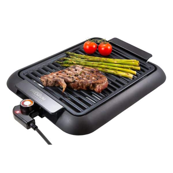 Parrilla-Plancha Negra 1200 W Bbq Para Asar Y Cocinar Premium Pbg16 Costa Rica