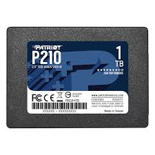 SSD Patriot P210 1TB, solución de almacenamiento rápido y fiable para dispositivos.