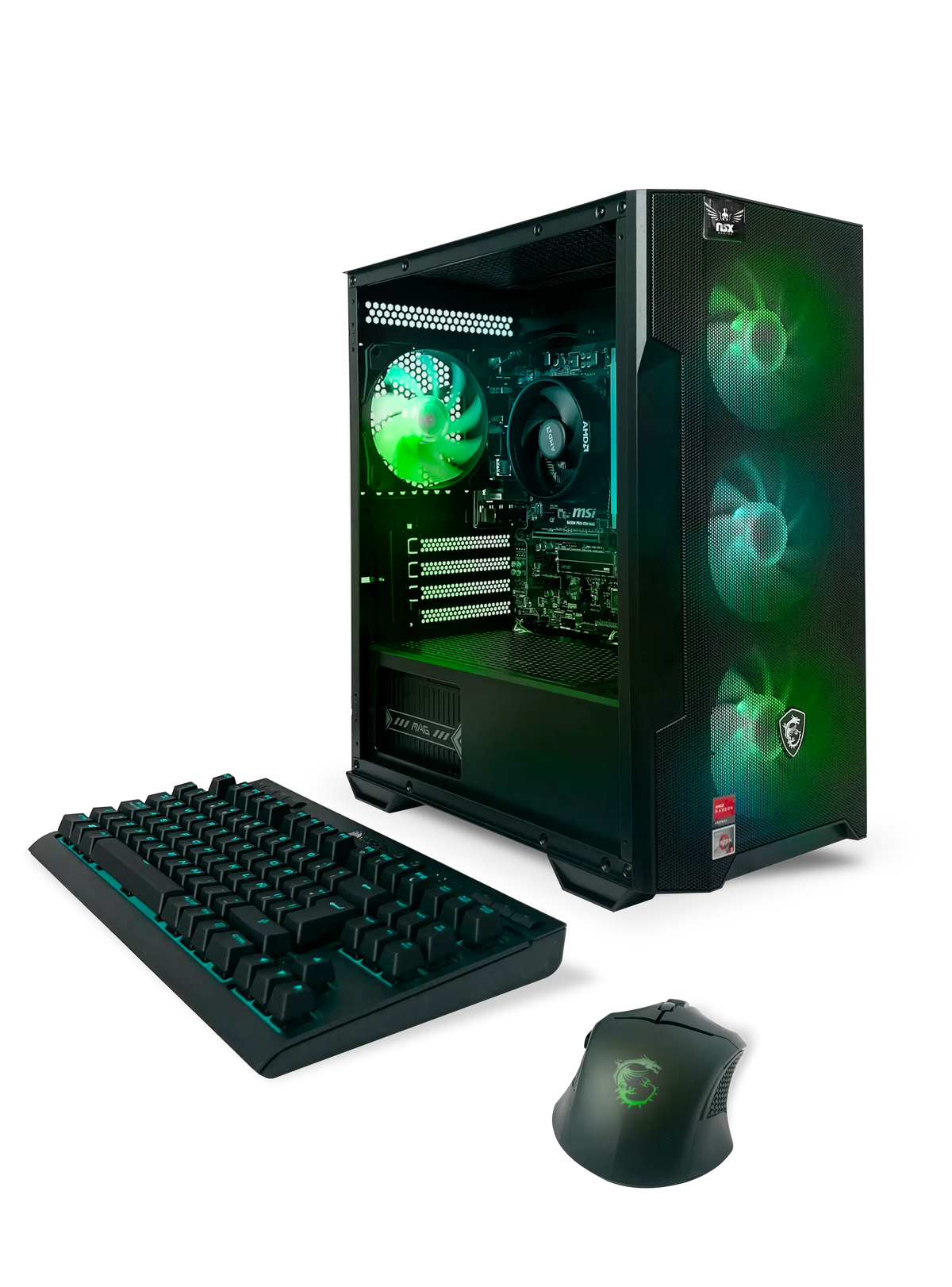 PC gaming Ryzen 5 5600G 16GB SSD 512GB con teclado y mouse RGB