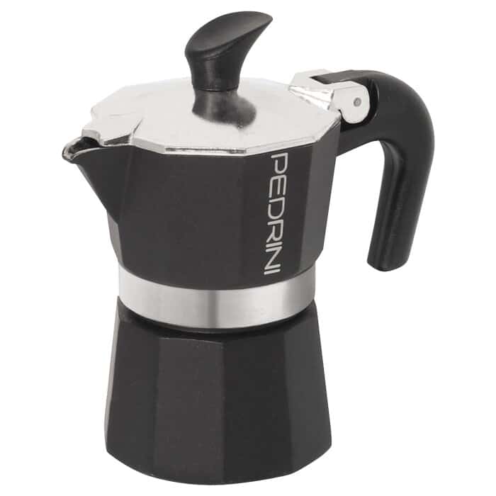 Pedrini Cafetera Italiana Aroma Aluminio Esmaltado Antracita 1 Taza 9111-8 Coffe Maker Costa Rica