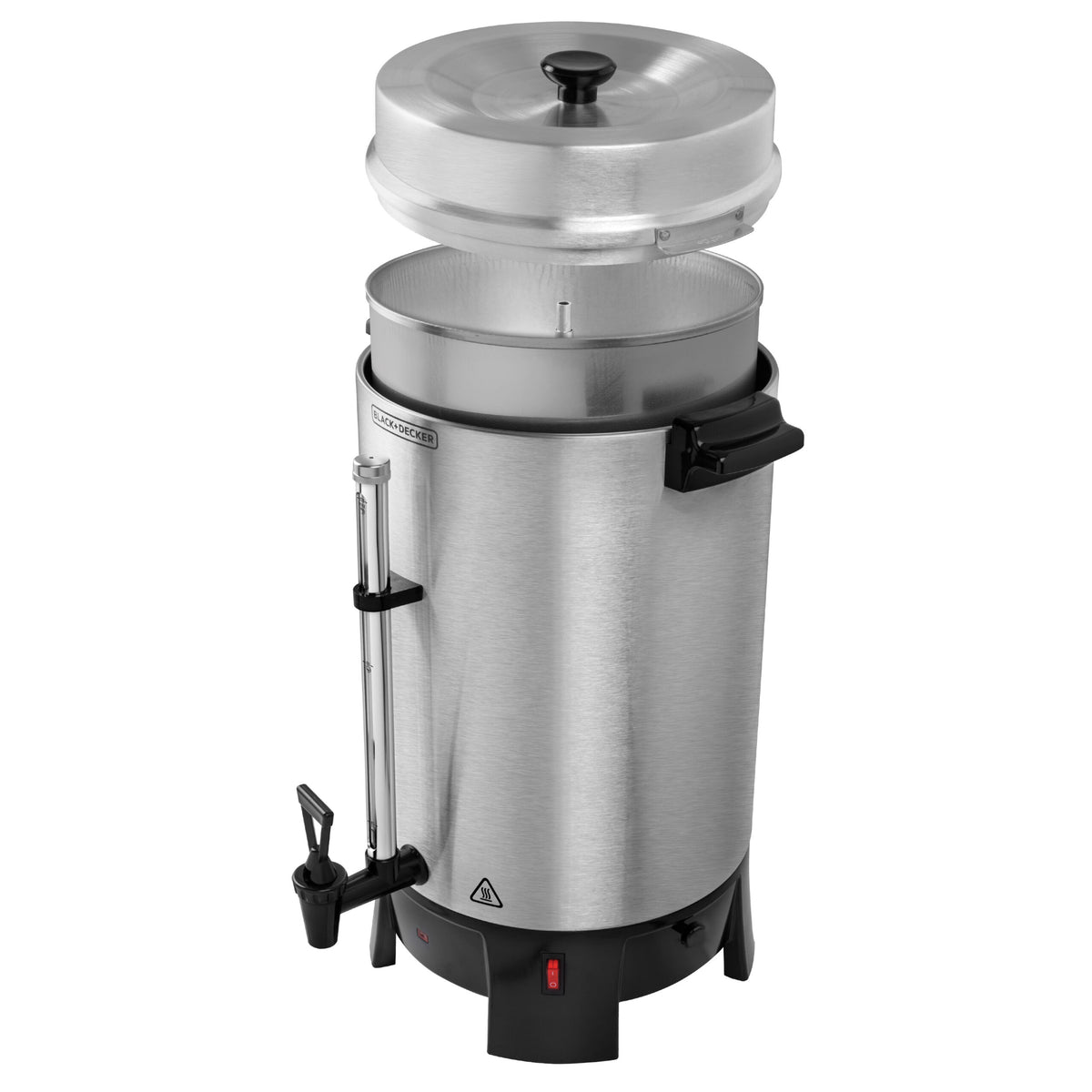 Percolador de Café Black+Decker CMU1000 100 Tazas con Dispensador Plateado