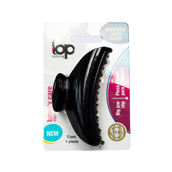 PINZA GRANDE PARA CABELLO TOP FASHION BIG JAW CLIP NEGRA 1 PIEZA
