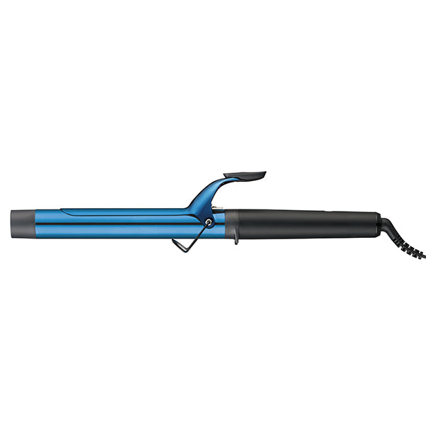 Pinza Rizadora Extendi Xl 1 1/4 Edición limitada Babyliss Pro en azul con mango negro, rizador profesional de barril largo