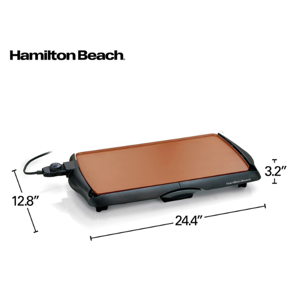 Plancha Eléctrica Hamilton Beach Durathon Cerámica Antiadherente HB38518R