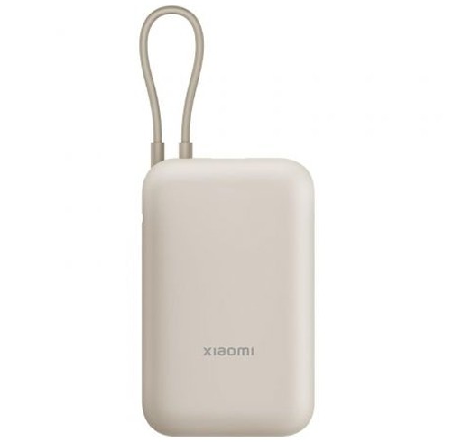 Power Bank Xiaomi 10000mAh con Cable USB-C Integrado Tan 58477