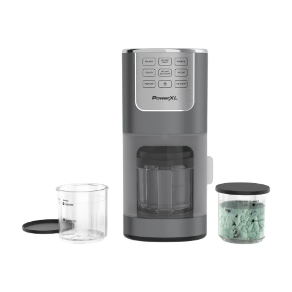 Power XL maquina para hacer helados - IC001-12BPLA con recipientes incluidos