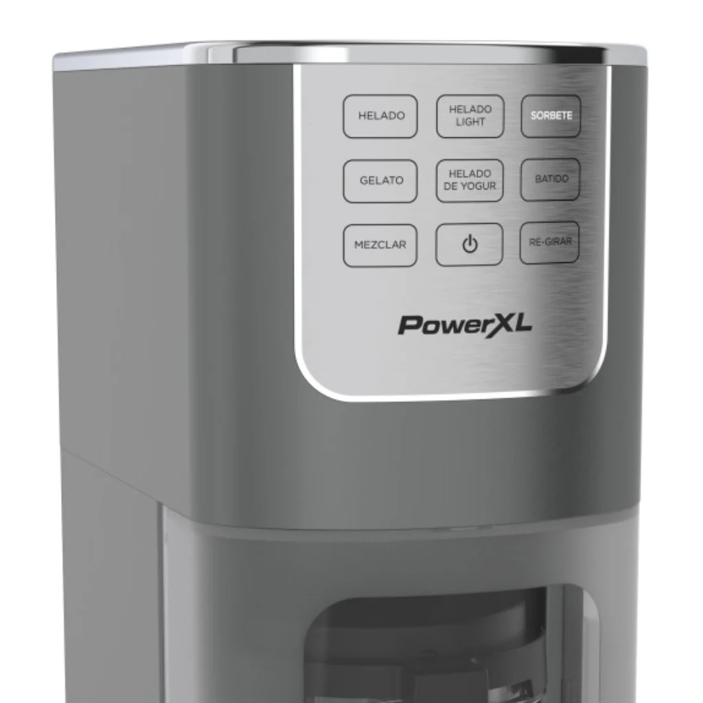 Power XL maquina para hacer helados - IC001-12BPLA con botones para helado, gelato y más