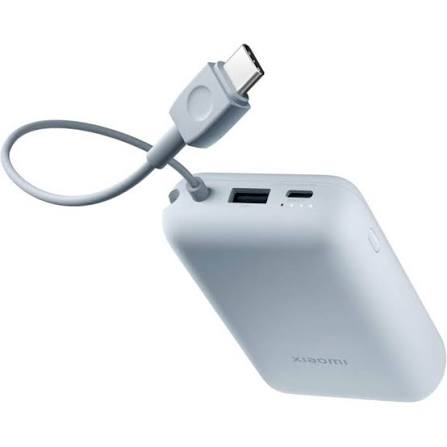 Power Bank Xiaomi 10000mAh con Cable USB-C Integrado Azul Hielo 58478