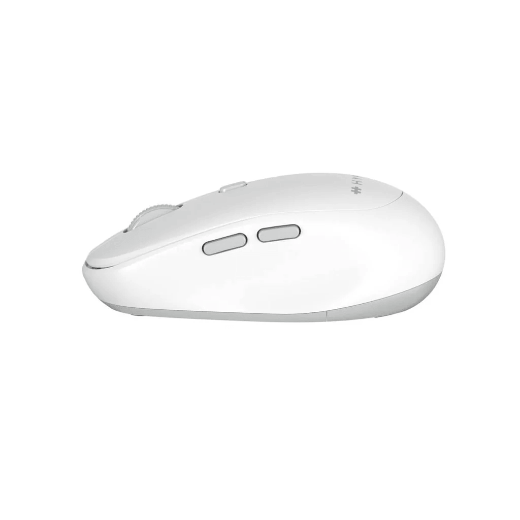 Ratón Bluetooth Targus HS2100GL de color blanco con diseño ergonómico y botones laterales.