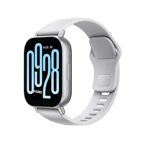 XIAOMI REDMI WATCH 5 ACTIVE PLATA smartwatch with silver strap and LCD display.