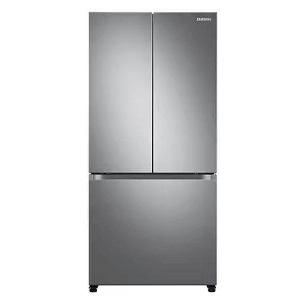 Refrigerador Samsung French Door 17.5 pies en acabado gris, moderno y funcional para cualquier cocina.