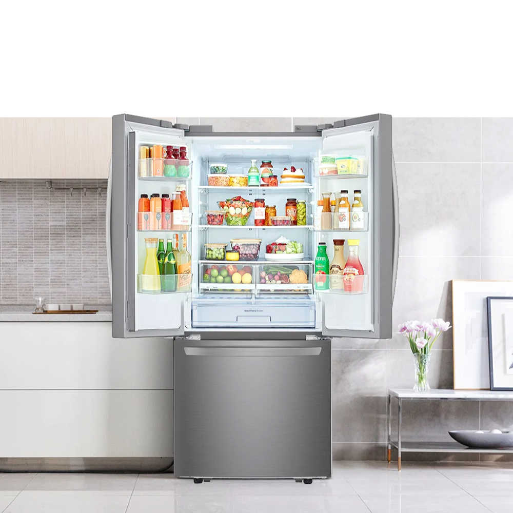 Refrigeradora LG French Door 22 Pies Cúbicos Plateada LM22SGPK