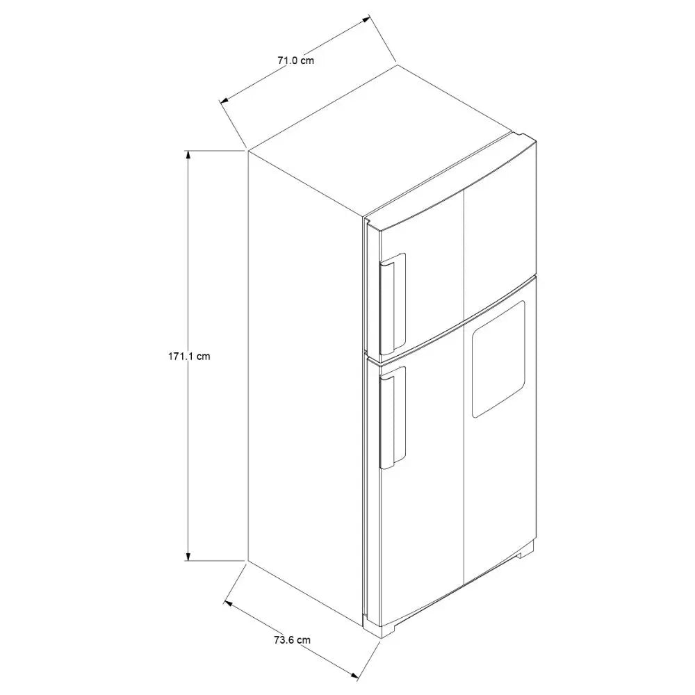 Refrigeradora Whirlpool Top Mount No Frost 15 pies WRJ43AKTWW Refrigeradoras Costa Rica