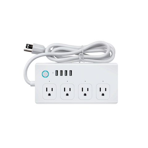 Regleta Inteligente WiFi Tuya 4 Tomas 2 USB-A + 2 USB-C Teklink TK-SM-301-X