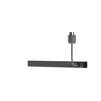 pdu básica 20A 120V con 12 salidas de tipo 5-20R y diseño de montaje horizontal en negro