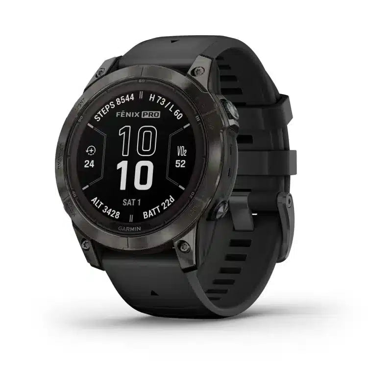 Reloj Garmin Fenix 7 Pro Safiro Solar Gris Carbon Smartwatch Costa Rica