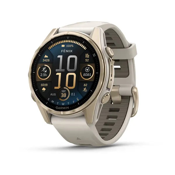 Reloj Garmin Fenix 8 43Mm Sapphire Dorado Smartwatch Costa Rica