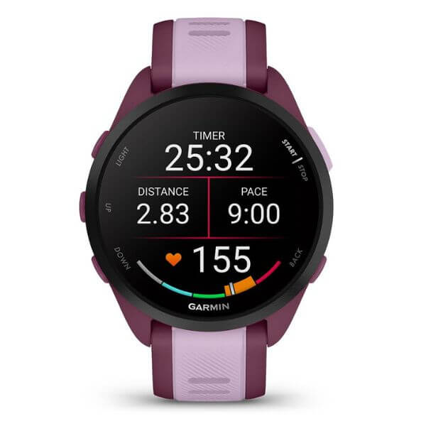 Reloj inteligente Forerunner® 165 Music Granate/lila Costa Rica