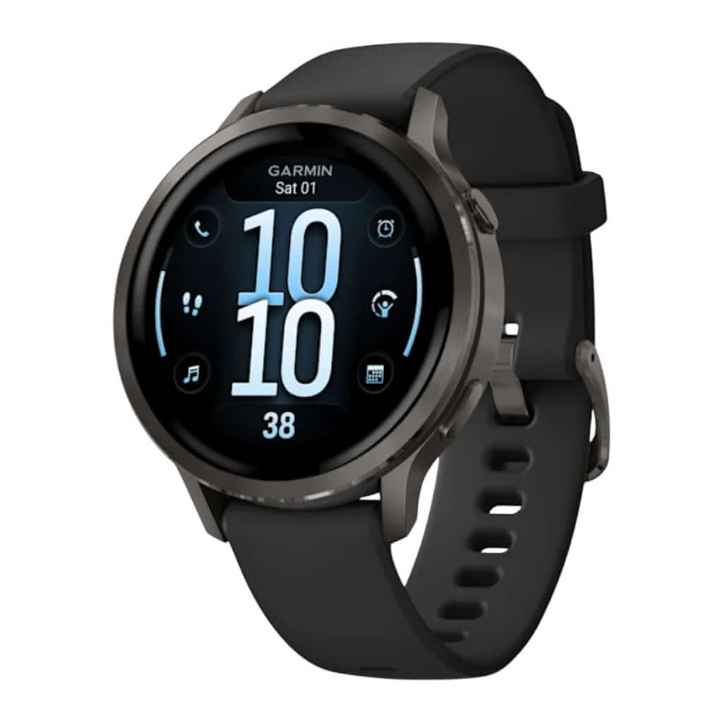 Reloj inteligente Venu® 4, 41 mm, Gris, correa silicón negra Costa Rica