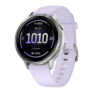 Reloj inteligente Venu® 4, 41 mm, Plata, correa silicón lila Costa Rica