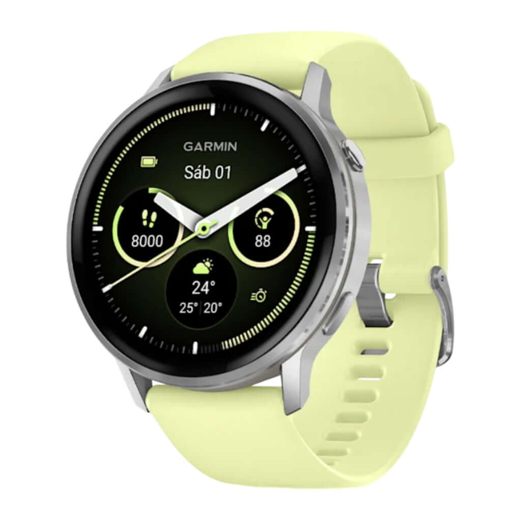 Reloj inteligente Venu® 4, 45 mm, Plata, correa silicón lima Costa Rica