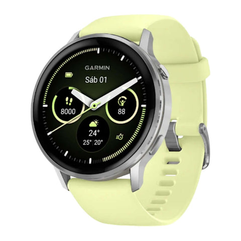 Reloj inteligente Venu® 4, 45 mm, Plata, correa silicón lima Costa Rica