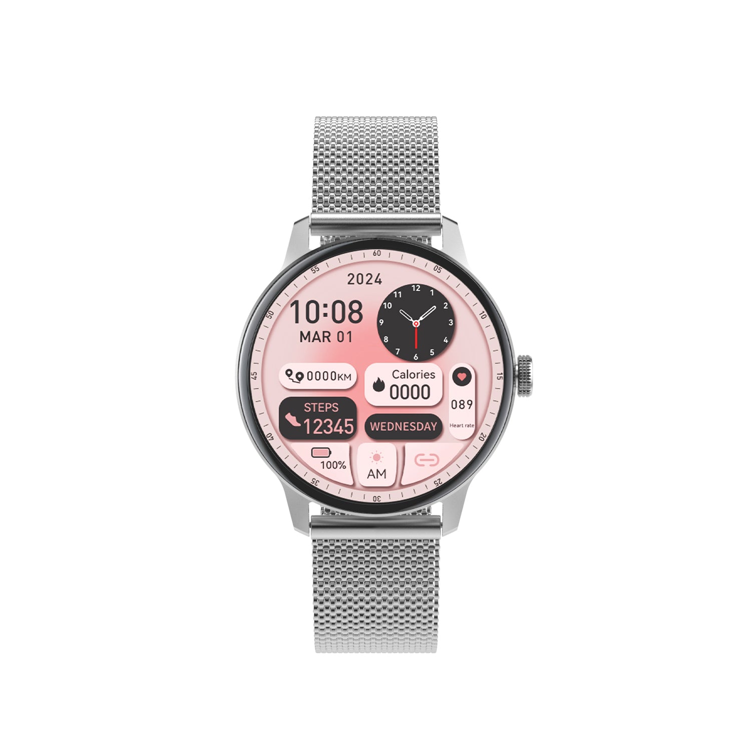 Reloj inteligente Zordai Od9 Pro para mujer - smartwatch con pantalla AMOLED 1.19", carga inalámbrica, Bluetooth 5.0 y resistencia IP68