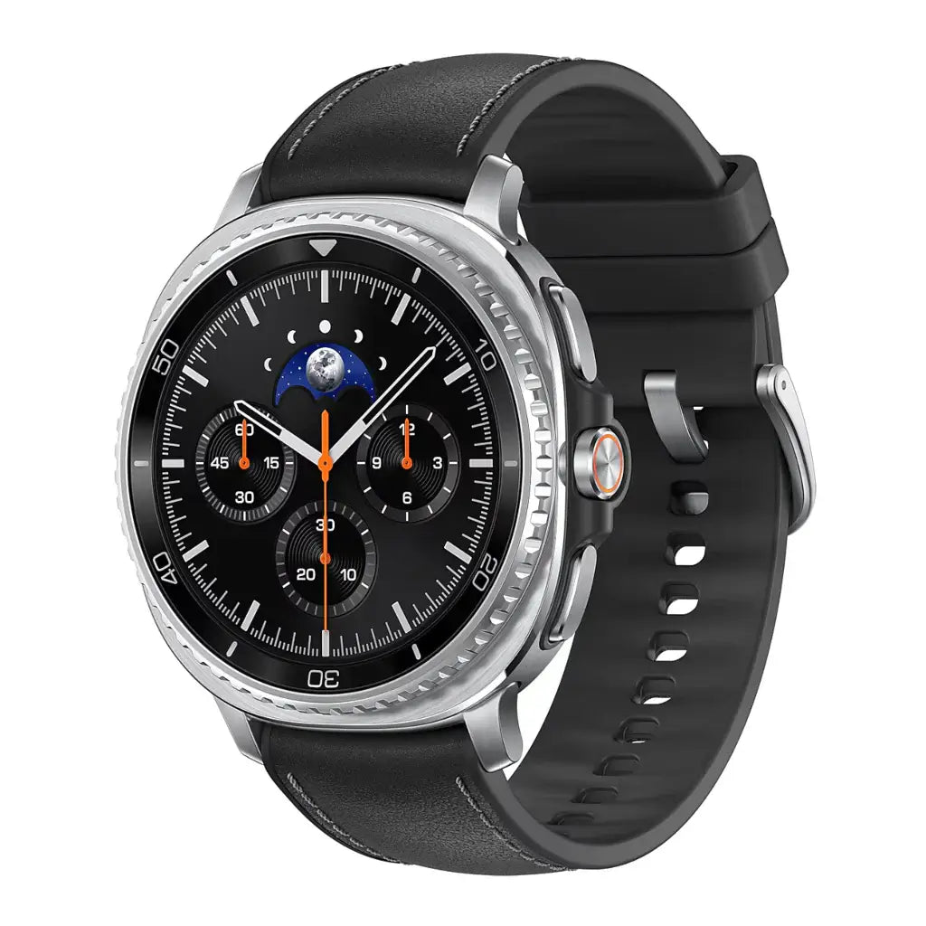 Reloj Samsung Galaxy Watch Classic 8 46mm Black con pantalla Super AMOLED 1,34" y bisel giratorio, banda negra de cuero y sensores de salud