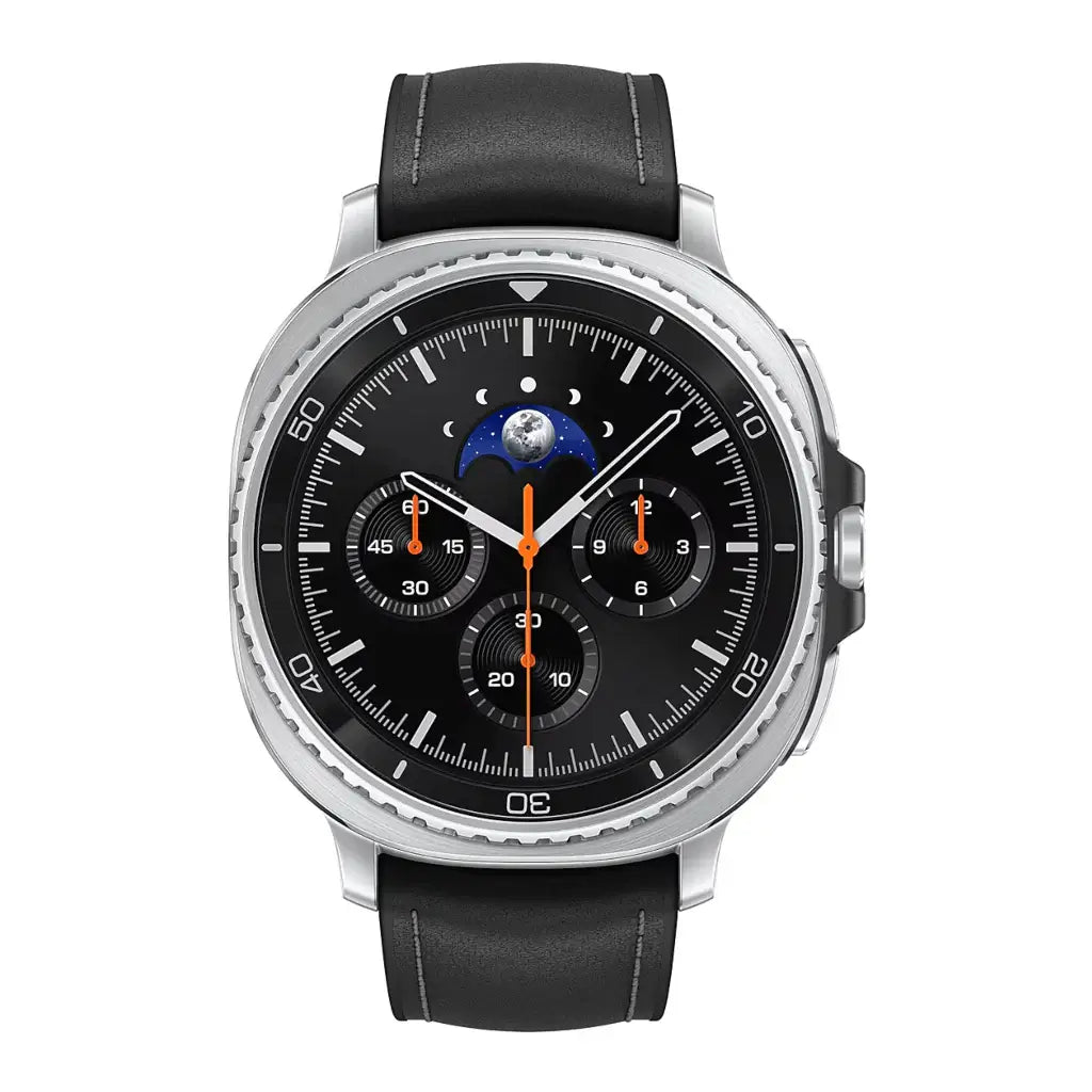 Reloj Samsung Galaxy Watch Classic 8 46mm negro con pantalla negra y diseño elegante.
