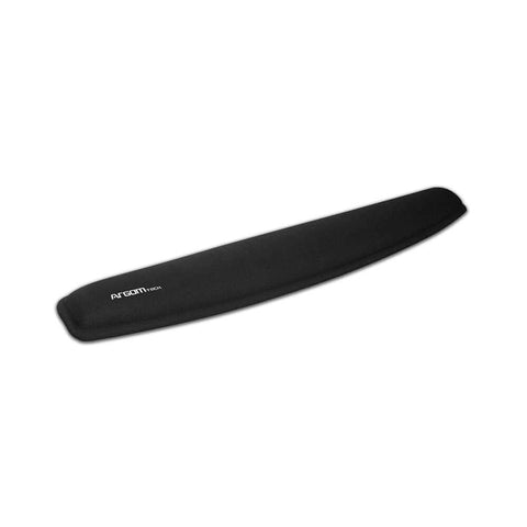 reposamuñecas de gel ergonómicos de color negro para comodidad al trabajar y jugar durante largas horas.