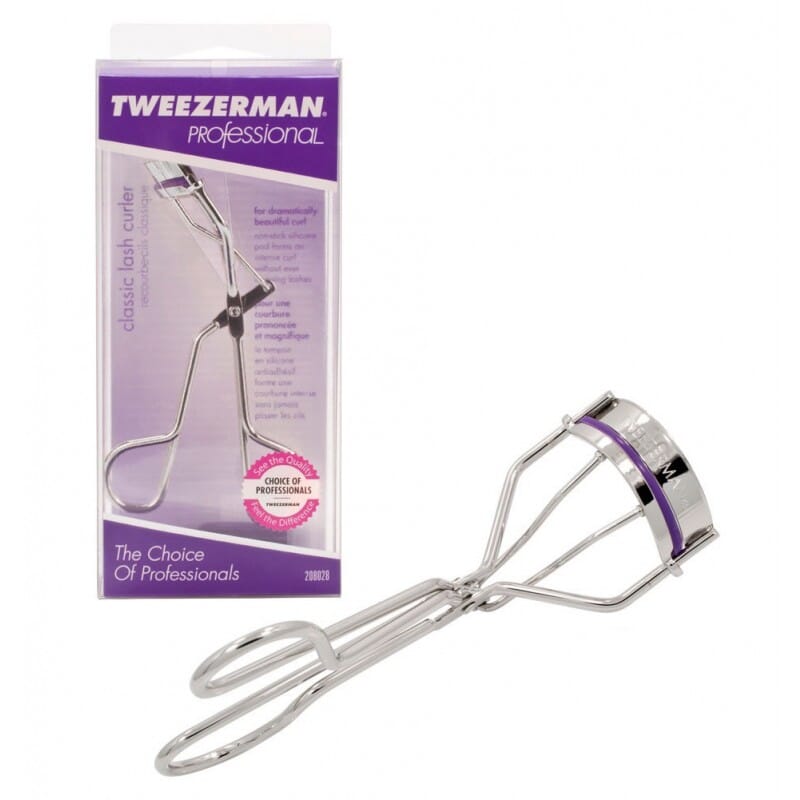 Rizador De Pestañas Clasico Tweezerman professional stainless steel eyelash curler with purple accents