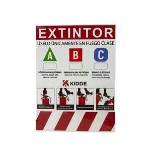 Rótulo para Extintor Clase ABC Teklink ROT-EXTINTOR