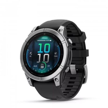 Reloj Garmin Fenix E 47Mm Plata / Negro