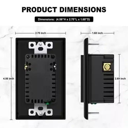 Tomacorriente Inteligente Con Usb Color Negro
