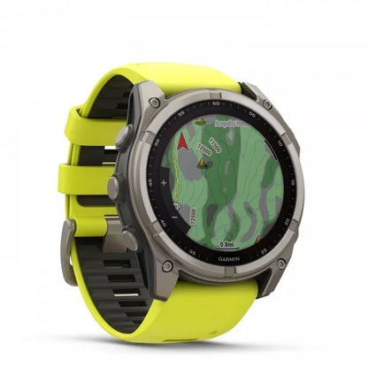 Reloj Garmin Fenix 8 51Mm Solar Sapphire Titanio Gris / Amarillo
