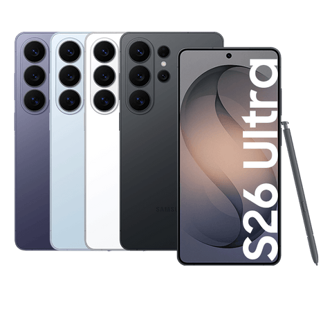 Teléfono Samsung S26 Ultra 12+512GB, diseño elegante y pantalla Dynamic AMOLED 2X, S Pen integrado.