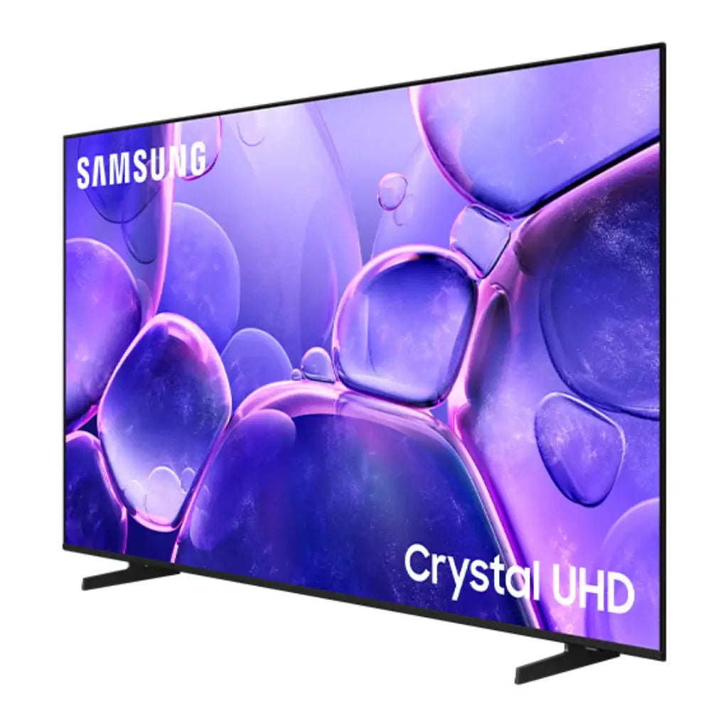 Pantalla 43 4K Crystal UHD, diseño moderno y elegante para disfrutar de imágenes nítidas de Samsung.