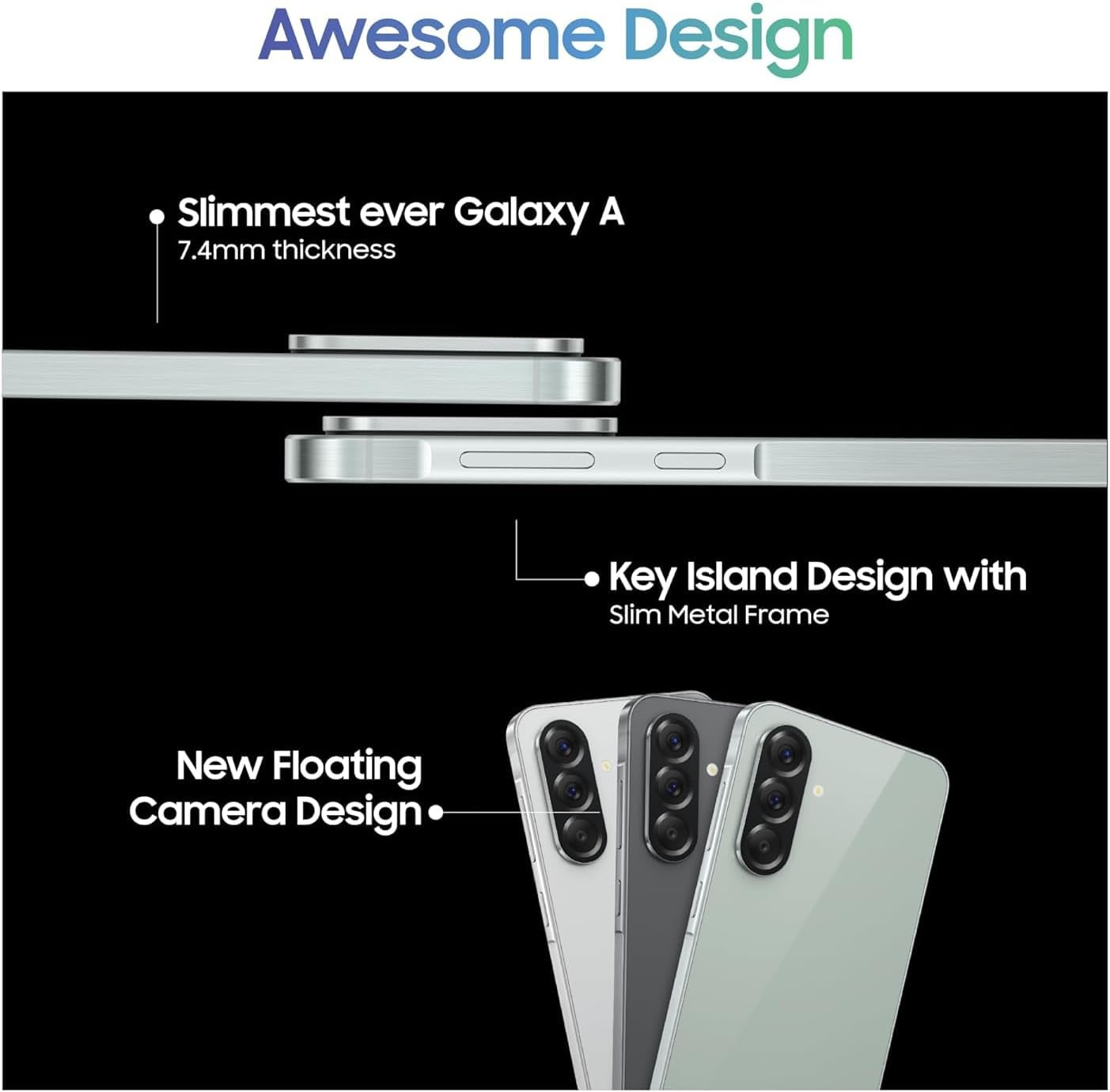 Celular D115 Samsung SM-A566E/DS 5G 12GB 256GB Light gray Celulares Costa Rica