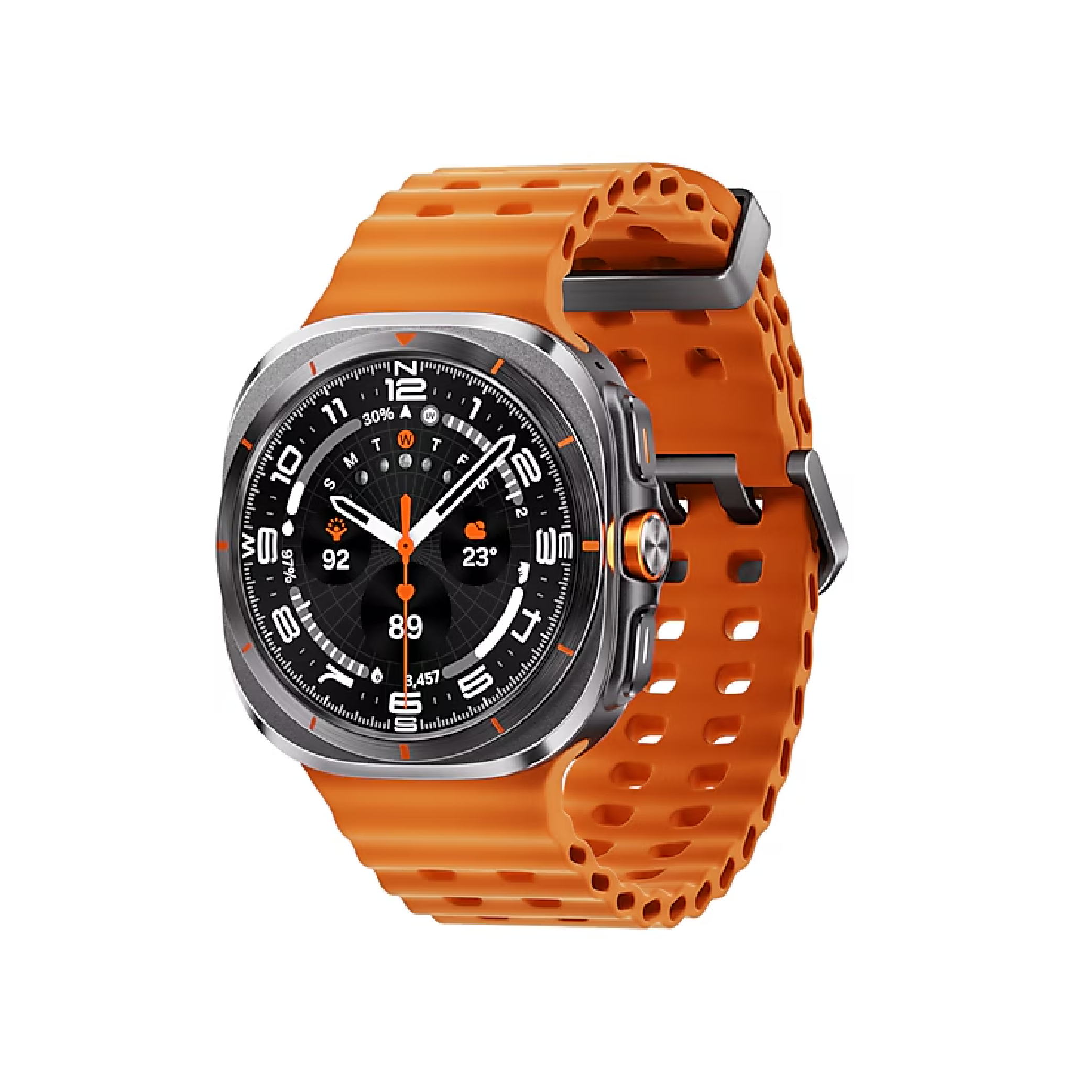 SAMSUNG L705 WATCH ULTRA  47MM 2025 reloj inteligente titanio naranja resistente GPS doble frecuencia 100h batería