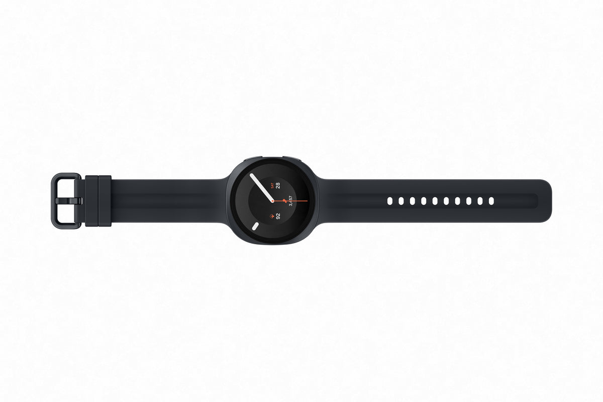 Reloj Galaxy Watch 9 44 mm negro con banda ajustable y pantalla Super AMOLED en diseño elegante y moderno