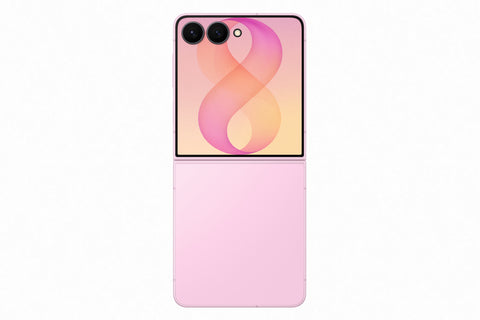 Teléfono Celular Samsung Galaxy Z Flip8 plegable en color Pink Gold con pantalla Dynamic AMOLED 2X de 6.9 pulgadas.